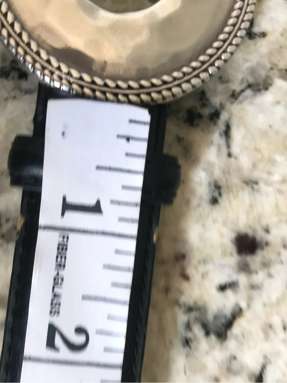 Chico’s Black Leather Belt with Silver Buckle